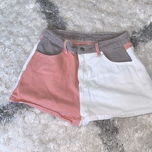 colorful jean shorts!